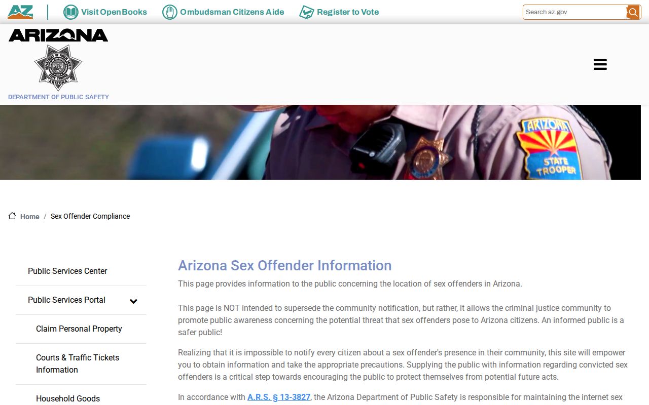 Avondale residents directory Arizona offender information