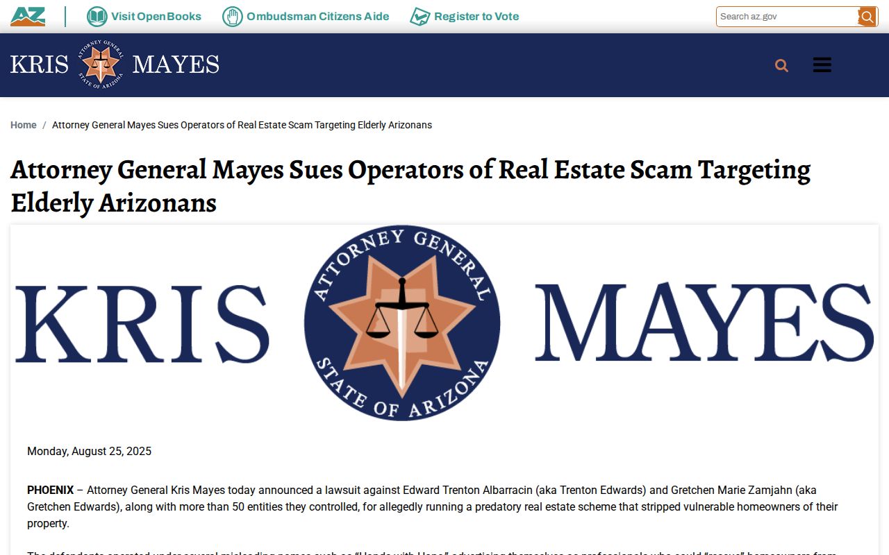 Avondale previous residents deed to trust fraud case study
